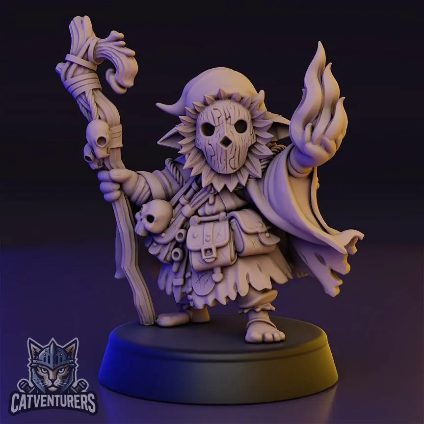 Characters & Creatures STL Download - Mog the Wampling Shamanby ...