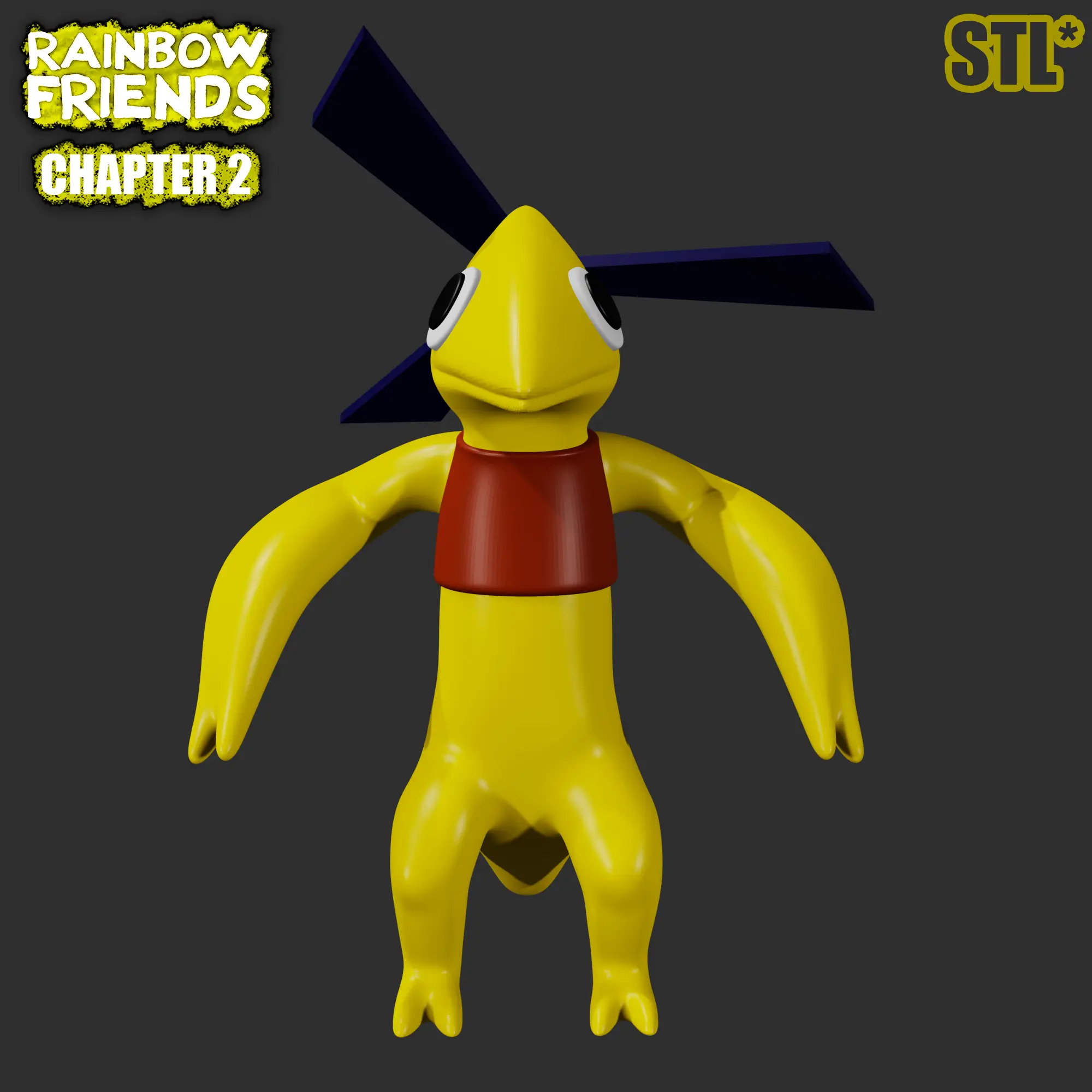 YELLOW FROM RAINBOW FRIENDS CHAPTER 2 ROBLOX GAME | 3D модели скачать |  Creality Cloud