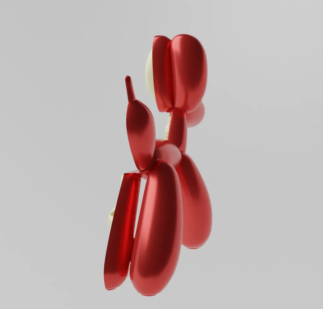 Balloon Dog Flayed Open Dissected Art Toy Fan Art