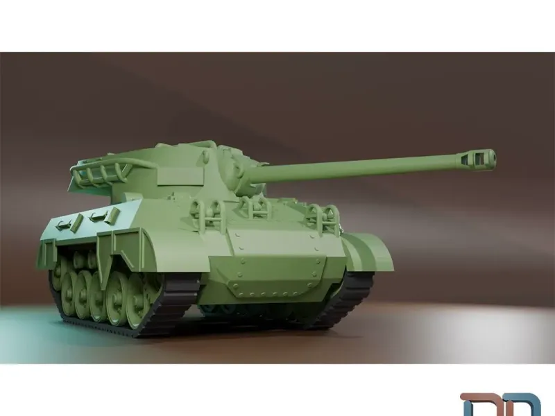 M18 Hellcat, mid detailed, easy print ready