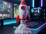 Space Rocket Launch Shuttle with Smoke Plume Base-0