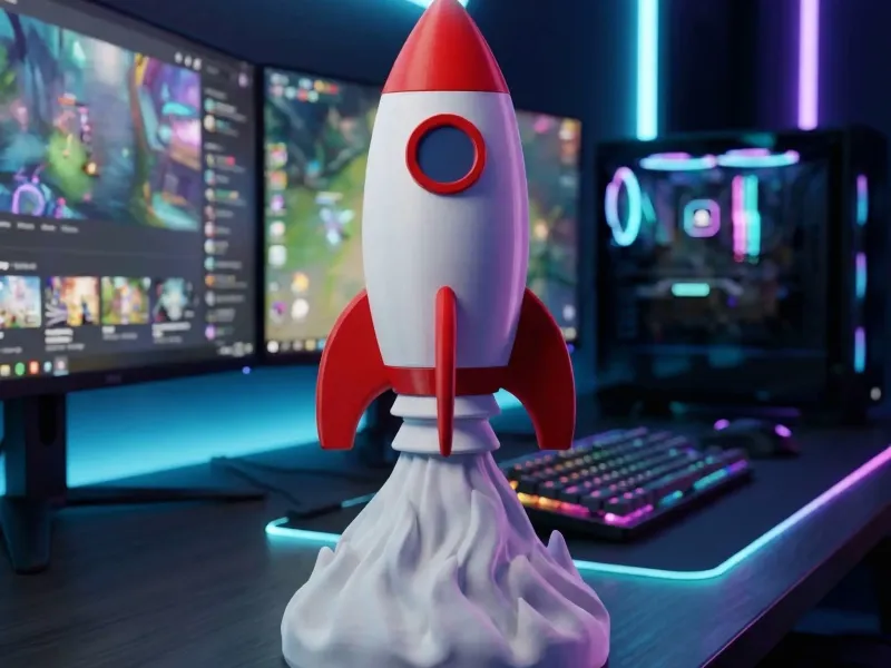 Space Rocket Launch Shuttle with Smoke Plume Base