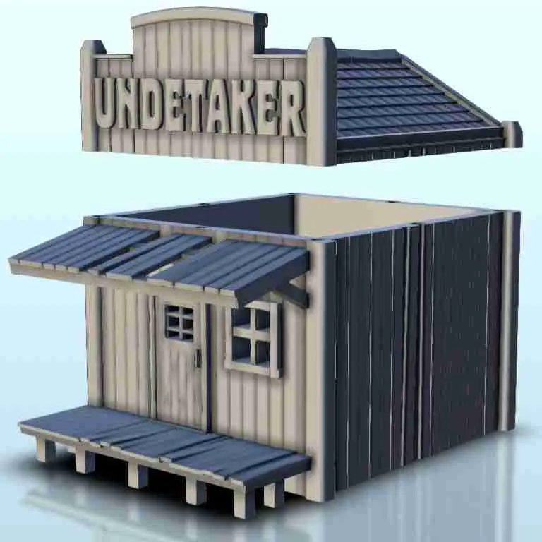 Wild West undertaker building - western old ACW USA US civil