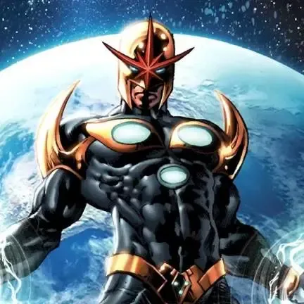 marvel superhero Nova. Bust