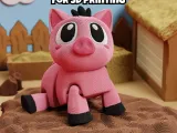 Articulated Pig Playset STL & 3MF – Flexi Fidget Toy-3