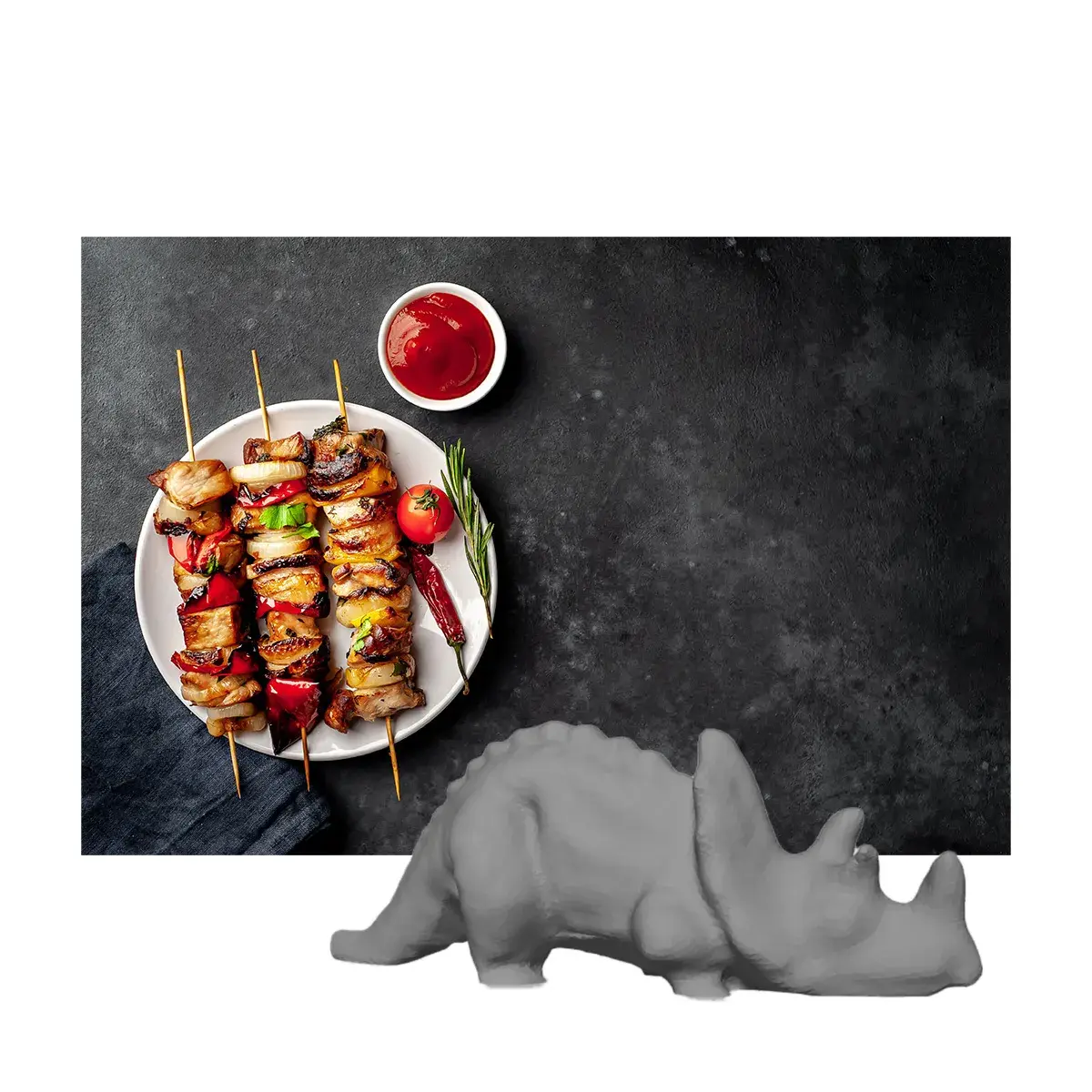 TricerHolder the dino that holds toothpicks