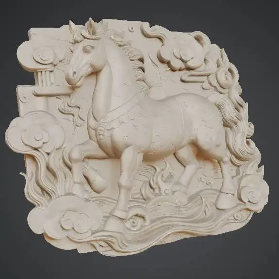 Wall Horse sculpture