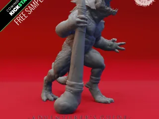 Lizardfolk War Chief - Tabletop Miniature (Pre-Supported)