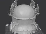 Obsidian Warden Helmet Bust-3