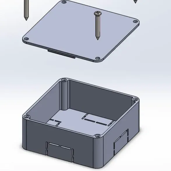 caja electrica 60x60x25 para canaleta 20x10mm