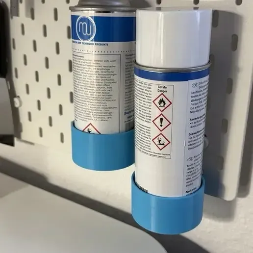 Holder for spray cans ikea pegboerd