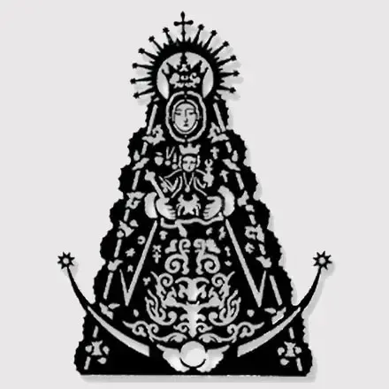 decoración pared virgen del rocío 