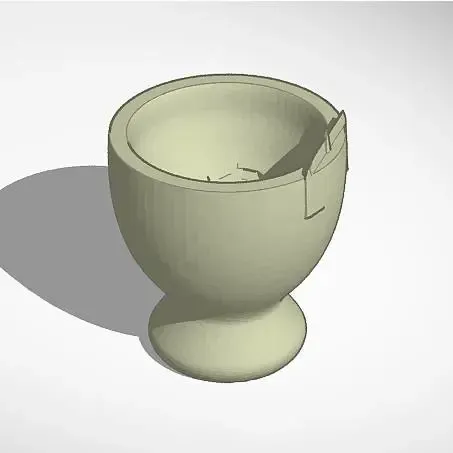 egg cup SF.02, egg breaker, splitter, and holder