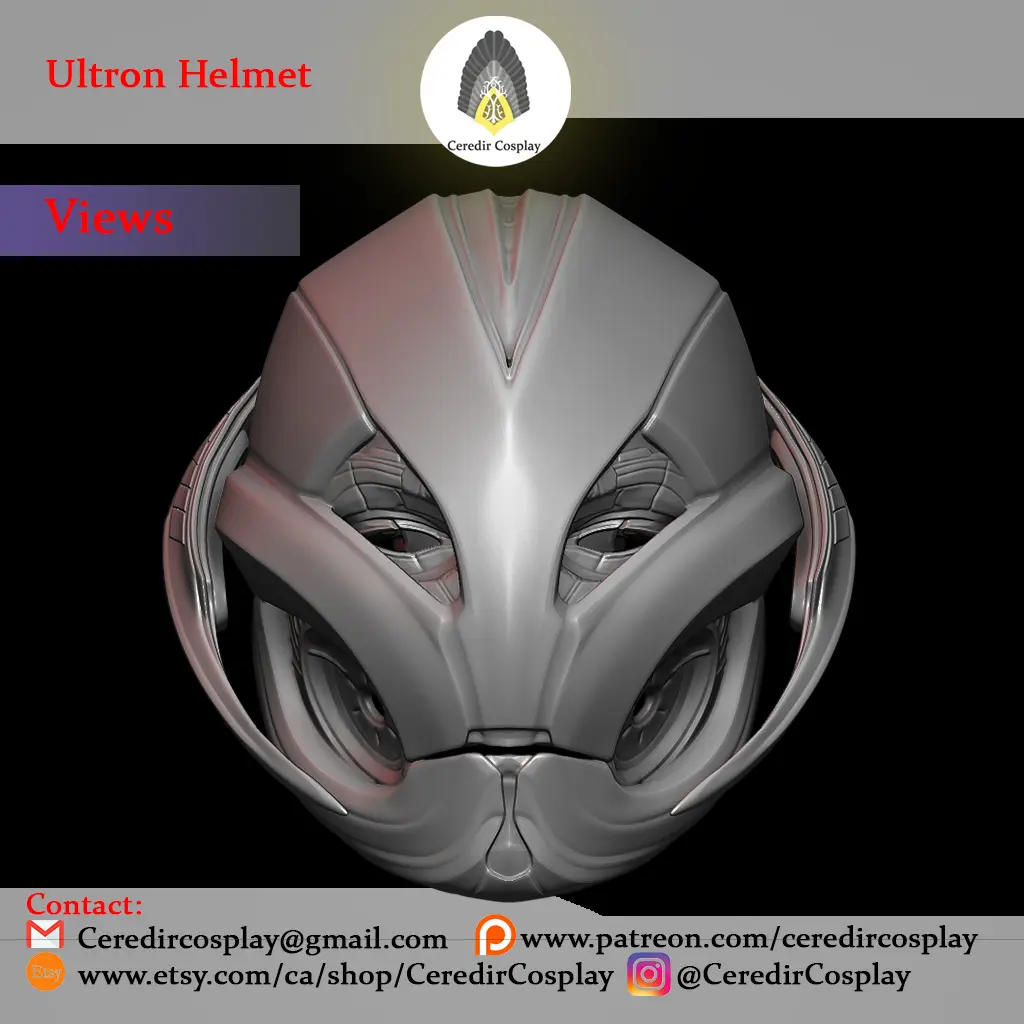 Ultron Avengers: Age of Ultron Helmet 3d digital download | 3D models ...