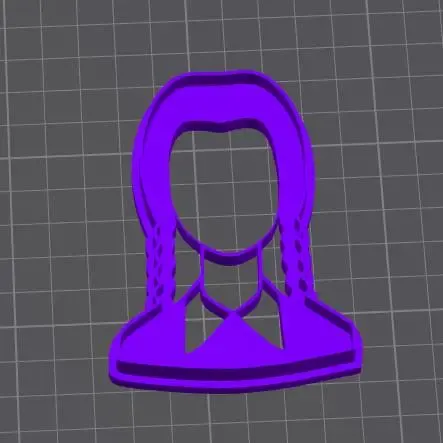 Merlina Cookie Cutter Set – 3D Printable STL for Baking