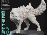 Lobo de Fuego - Criatura Monstruosa - D&amp;D - Escala 32mm-3