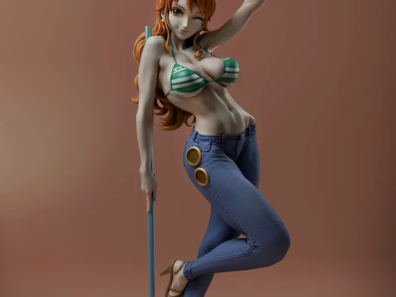 Action Figure Anime Nami One Piece Multipart
