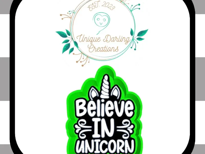 believe in unicorn freshie mold