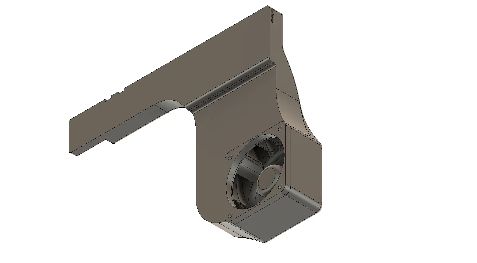 Creality K1 Rear Fan Airflow Redirector (Back Fan Cover)