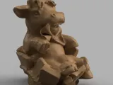 Cow on barrel-1