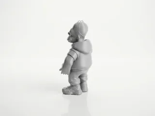 Homer Simpson Figurine Cartoon Character 3D Printable