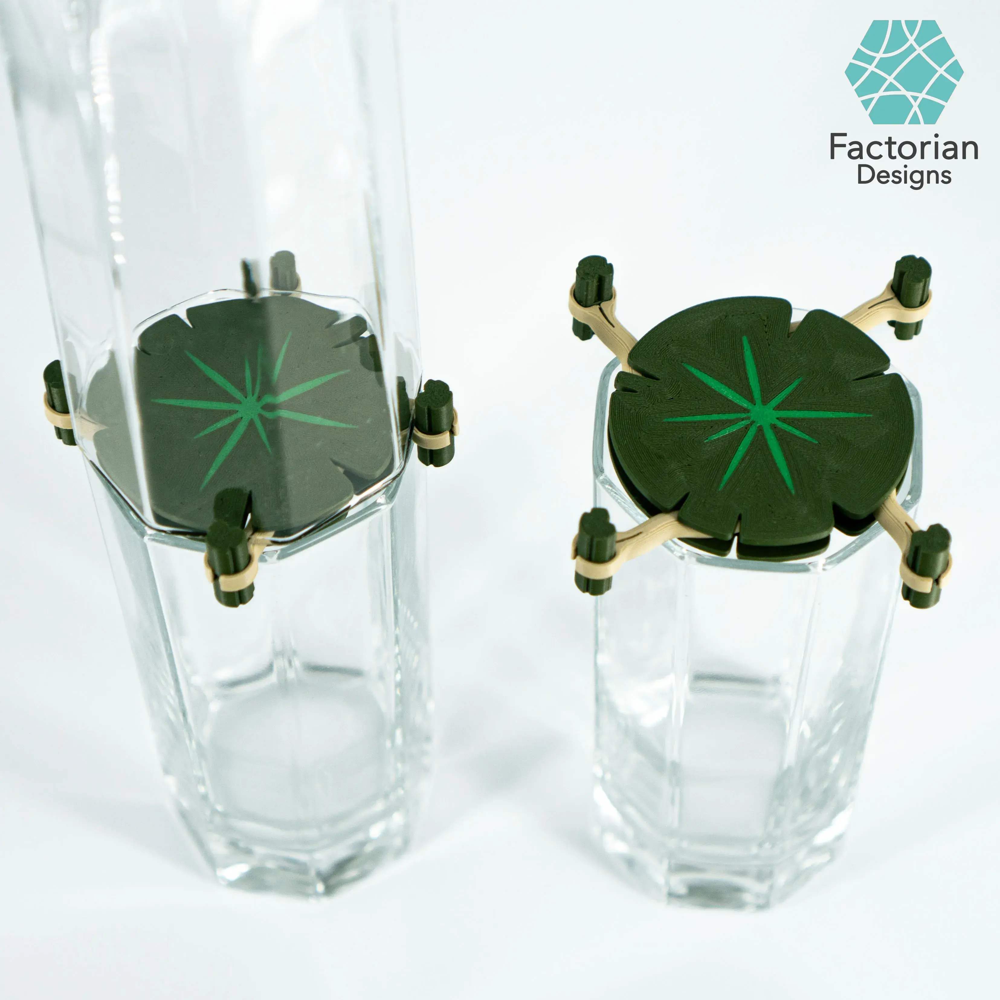Mug Stacker Lily Pad 3D Printable STL | Drinkware Organizer