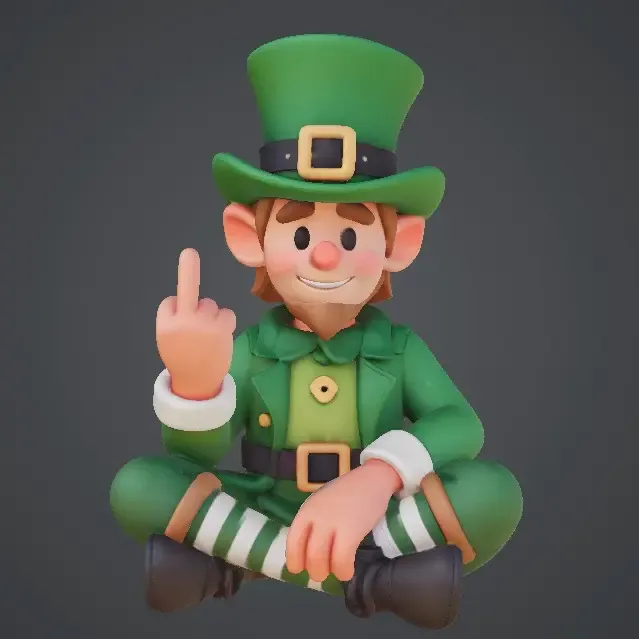Leprechaun Middle Finger