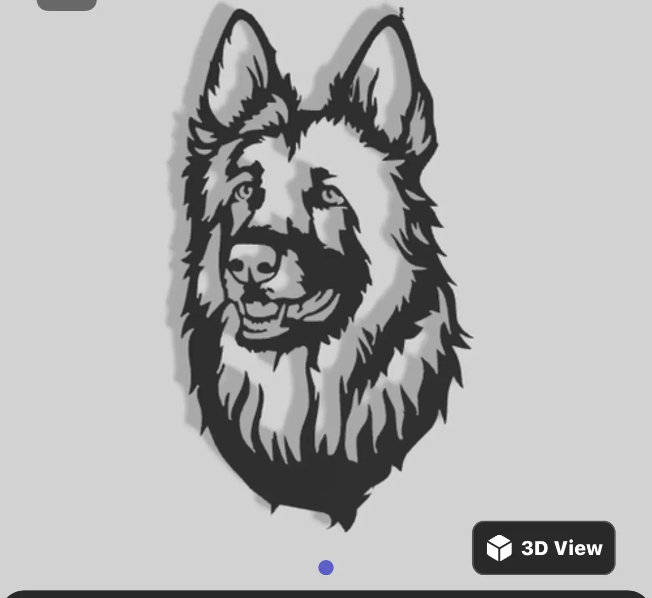 German shepherd 2d art