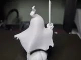 Anime Ghost with Sword on Pumpkin-4