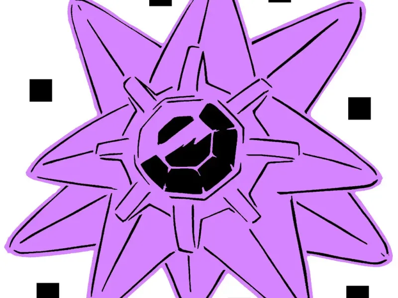 121 Starmie şablon + 2D