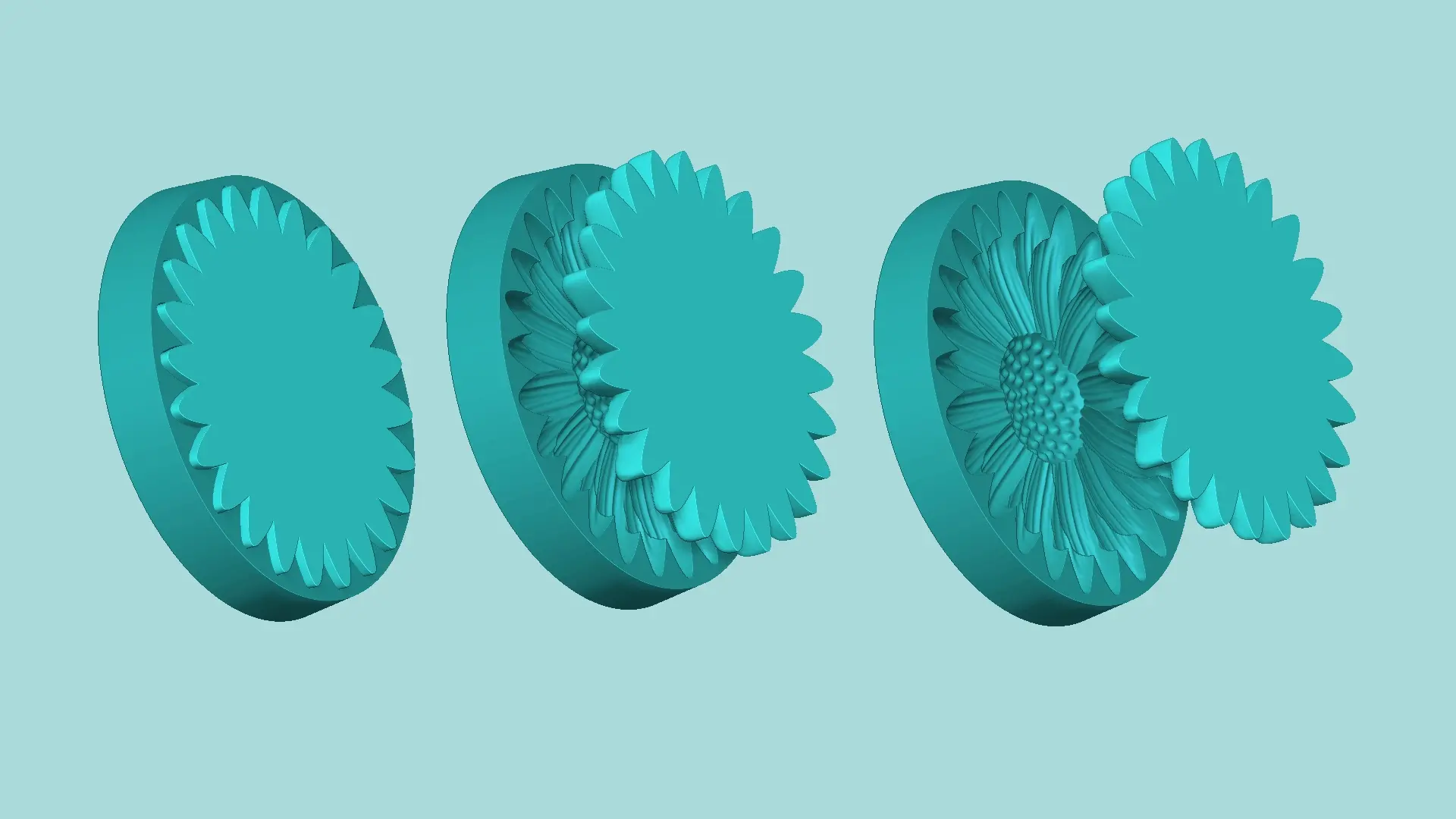 Margarita Flower 10 - Mold Silicon Maker - Template