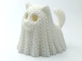 Knitted Cute Ghost Cat (cute)-2