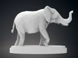 Elefante in Low Poly-1