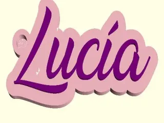 lucia keychain // llavero