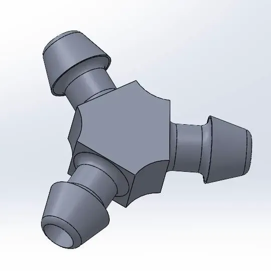 3 way Y-distributor for car windshield wipers