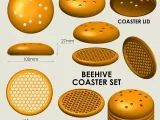 Beehive Coaster Set-3