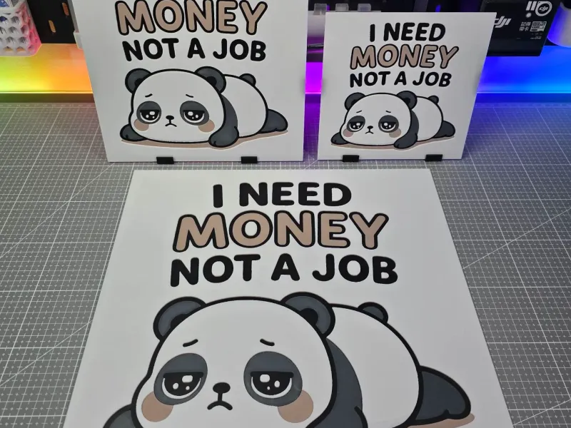 Lazy Panda – Hueforge - 4 Colors