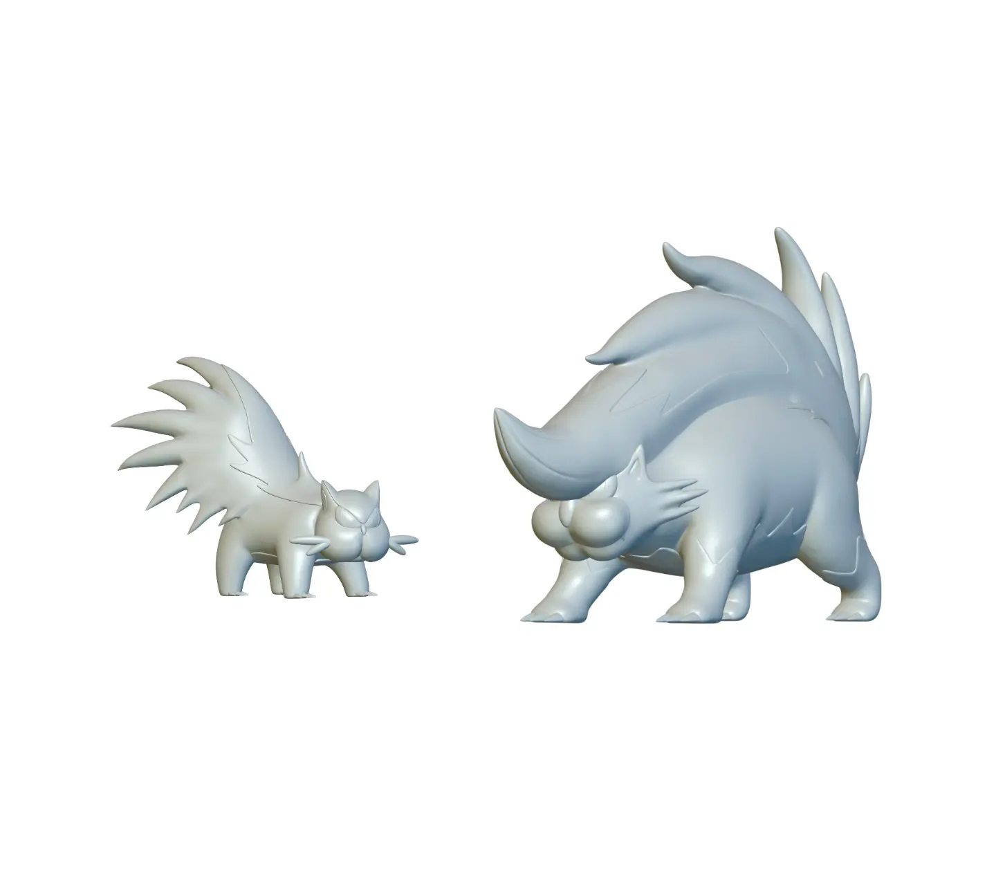 Pokemon Stunky &amp; Skuntank (#434 &amp; #435) - 3D печать!