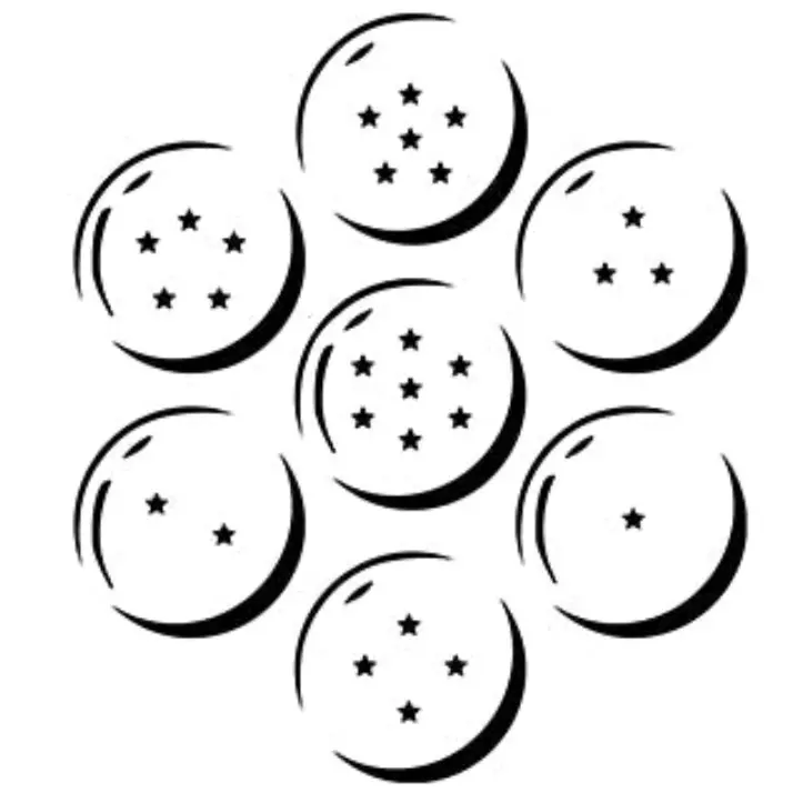 Dragonballs stencil