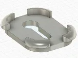 IKEA Bastis Hook dog butt wall hanger mounting plate-1