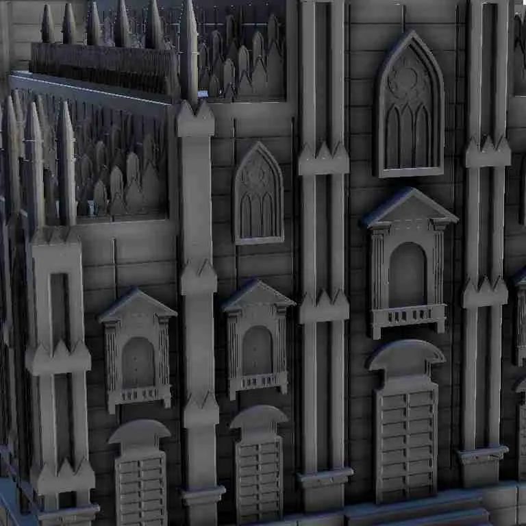 Gothic church 6 - scenery medieval miniatures warhammer