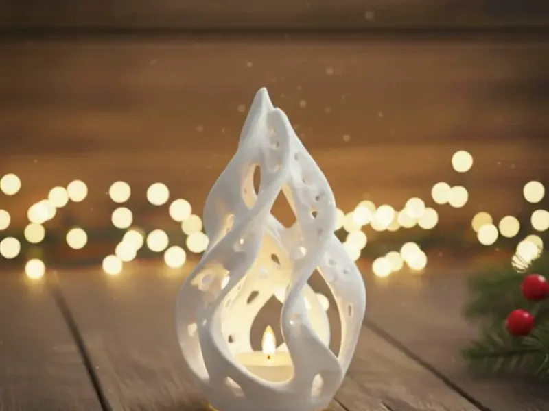 Modern Flame-Shaped Luminary