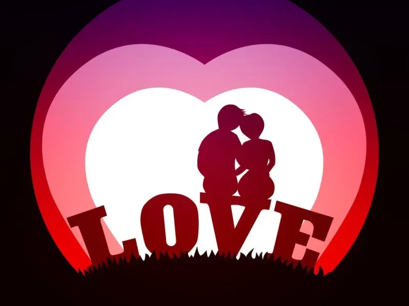 14th February (Valentine's Day) shadow box