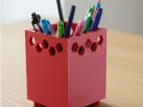 Geometric Hex-Pattern Desktop Organizer-0