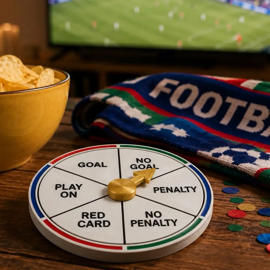 VAR Decision Spinner – Match Day Football Party Game