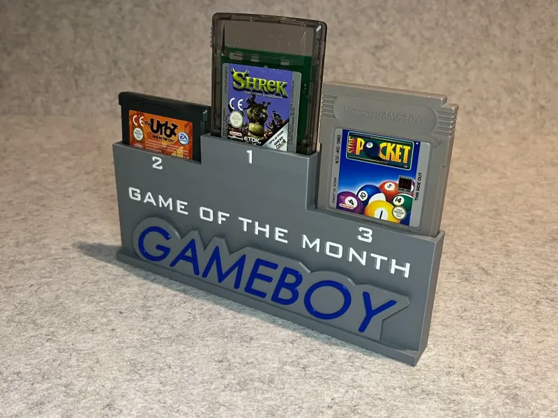 Support de jeux Gameboy top 3 Jeu du mois