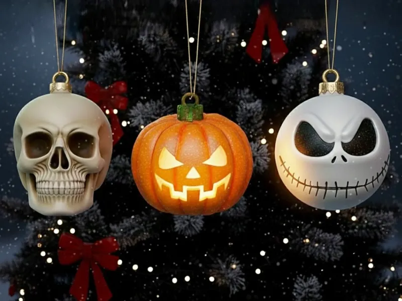 CHRISTMAS BALLS COMBO - NIGHTMARE BEFORE CHRISTMAS