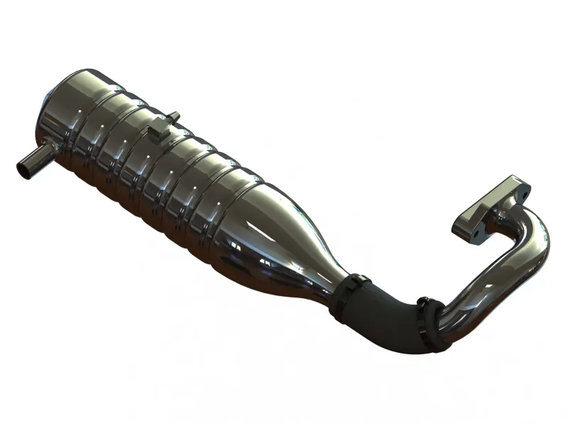Tuned Pipe W Exhaust Manifold Set for Rc Cars