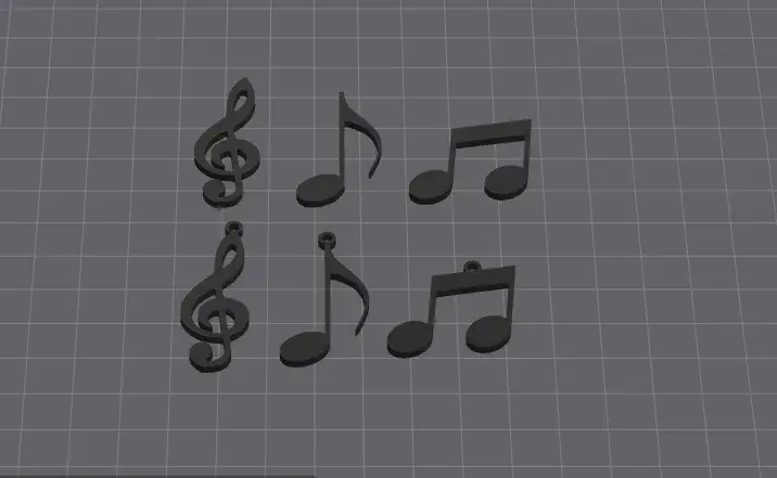 Archivos de impresora 3D | Archivo 3MF | Musical notes | Creality Cloud