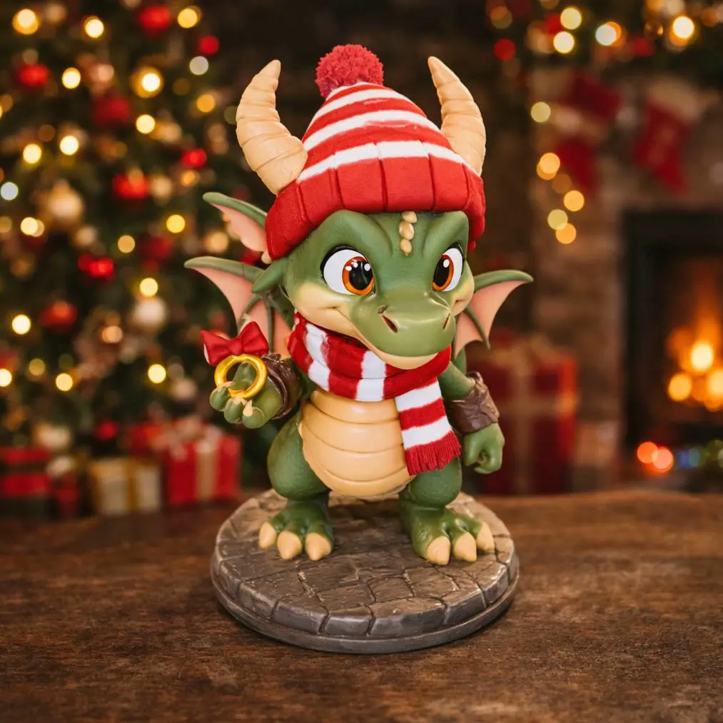 Winter Dragon D&D tabletop miniature